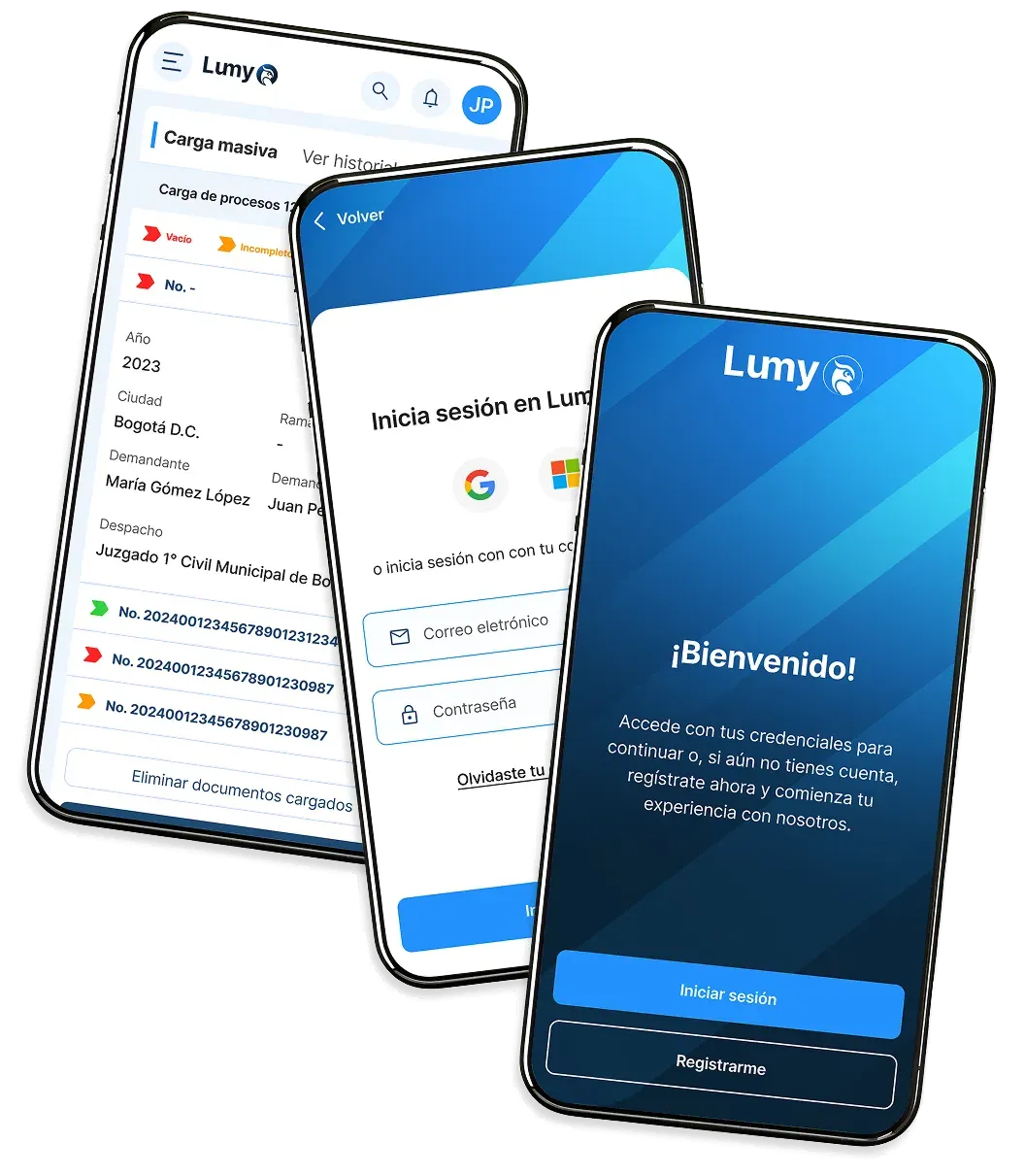 Registro en Lumy desde el celular
